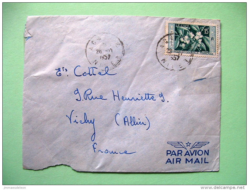 French West Africa - Niger - 1957 Cover To France - Coffee - Briefe U. Dokumente