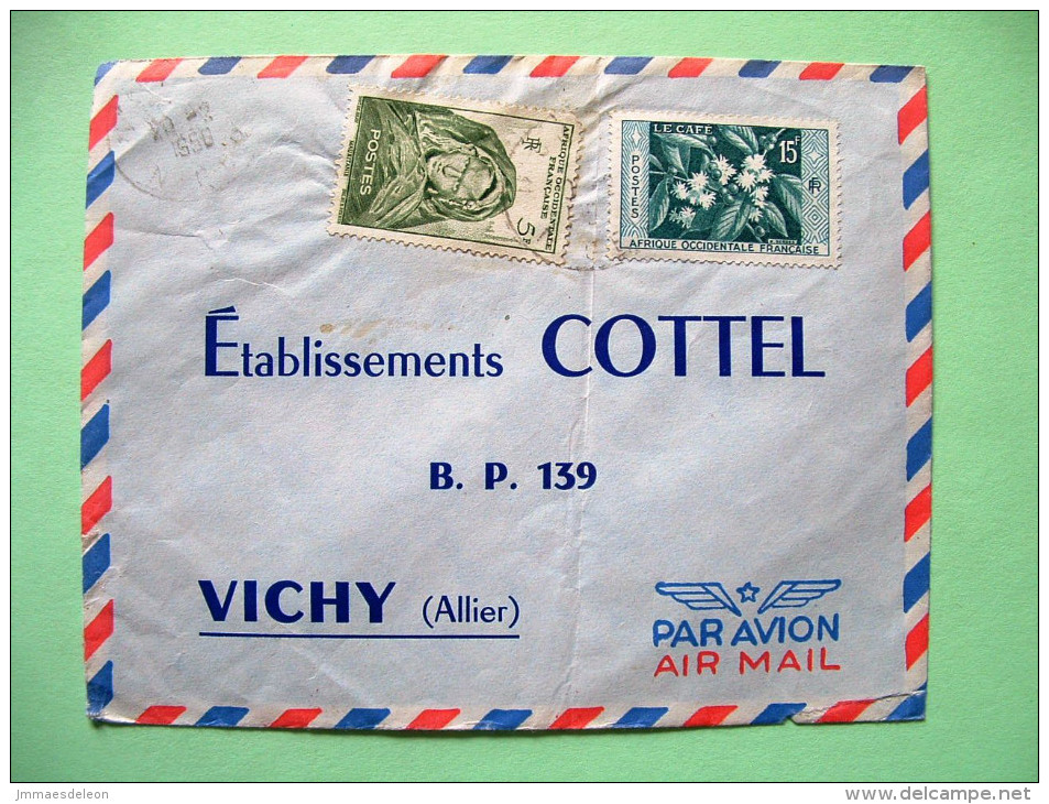 French West Africa - Niger - 1958 Cover To France - Woman Of Mauritania - Coffee - Lettres & Documents