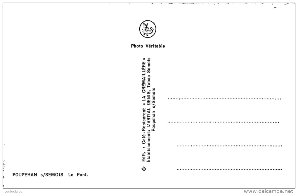 POUPEHAN SUR SEMOIS LE PONT - Bouillon