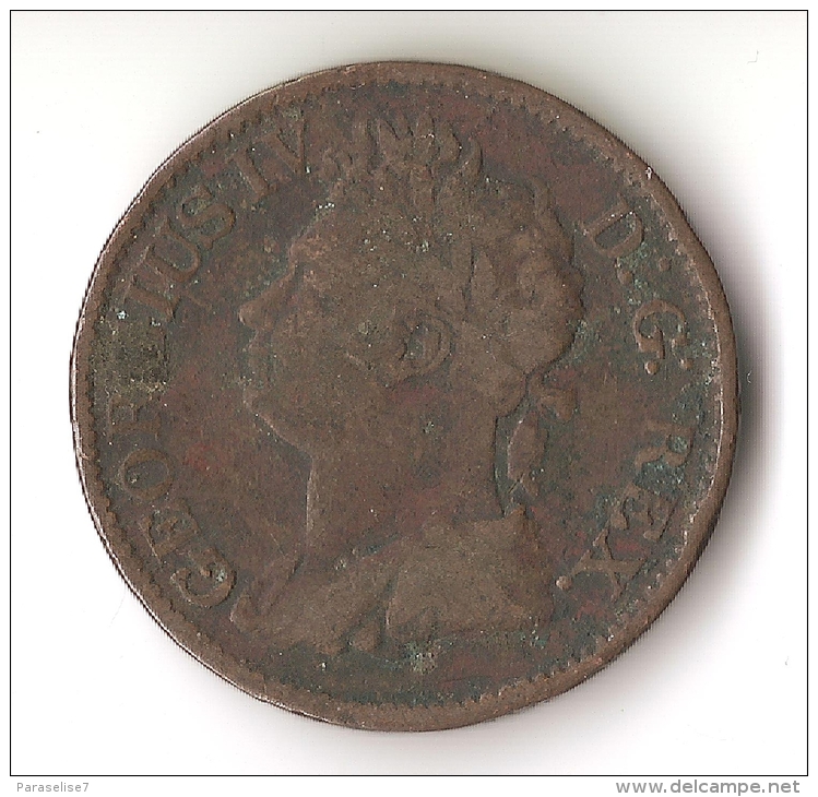 IRLANDE  1/2  PENNY   1822 - Irlanda