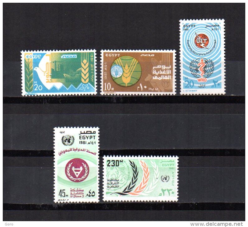 Egipto   1981  .-  Y&T Nº   1153 - 1154/1157   ( C/charniere ) - Neufs