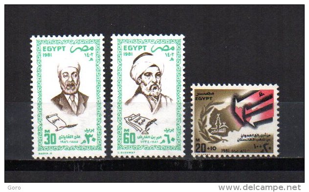 Egipto   1981  .-  Y&T Nº   1162/1163 - 1164  ( C/charniere ) - Unused Stamps
