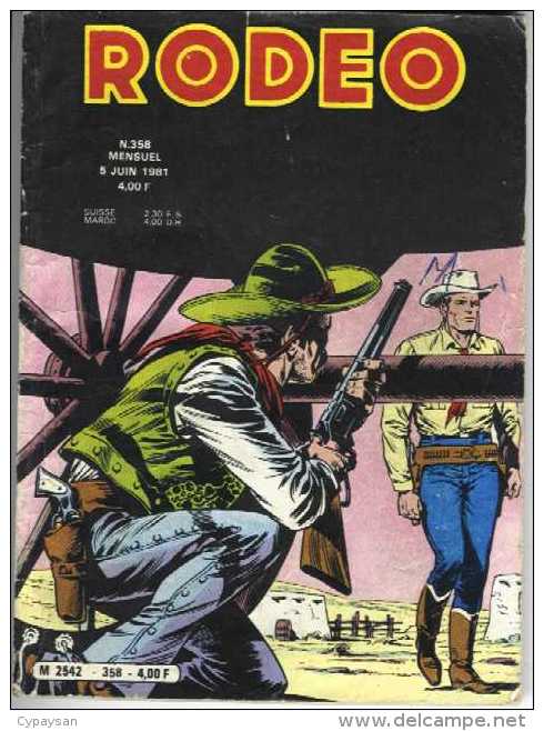 RODEO N° 358 BE  LUG 06-1981 - Rodeo