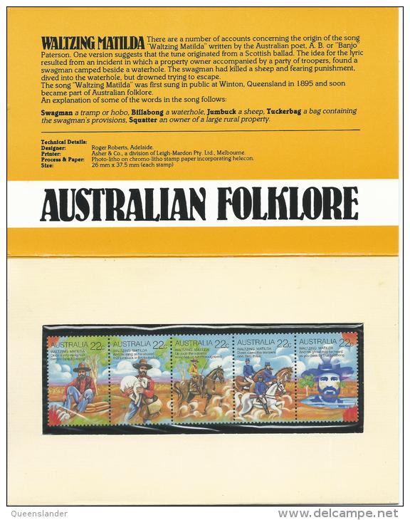 1980 Australian Folklore Set Of 5 Presentation Pack As Issued 1980 Great Value Sealed MUH Unused - Presentation Packs