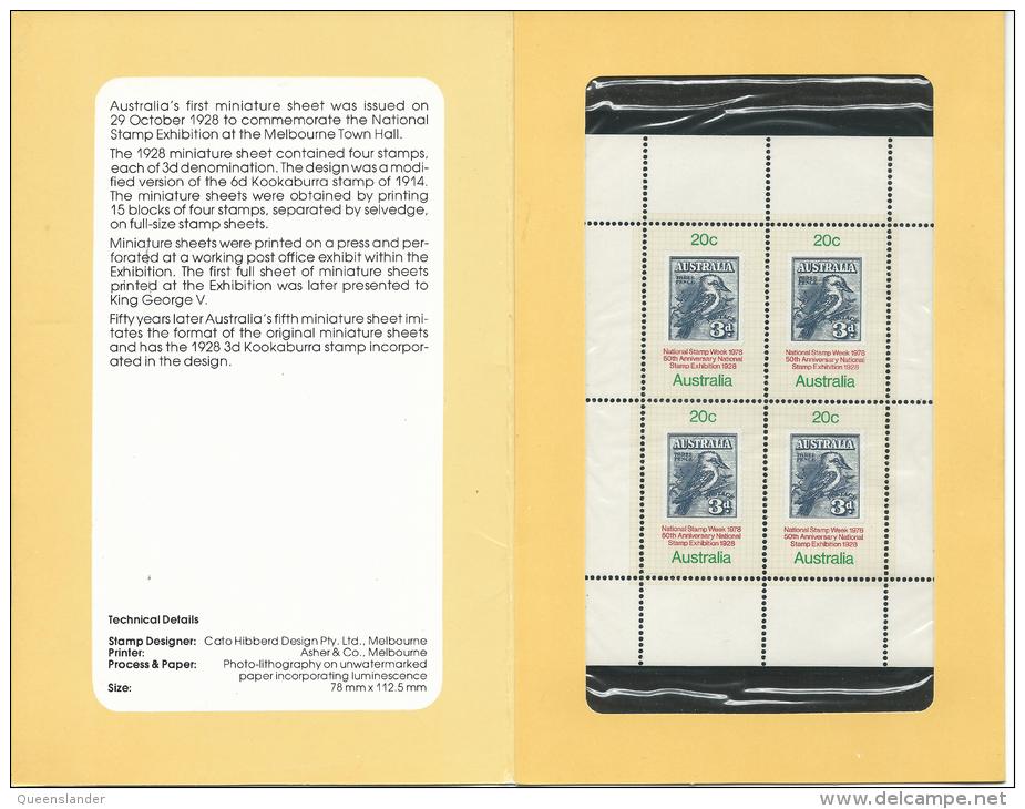 1978 National Stamp Week Block Of 4 In Presentation Pack As Issued 1978 Great Value Sealed MUH Unused - Presentation Packs