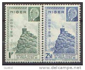 Détail De La Série Maréchal Pétain * Niger N° 93 Et 94 - 1941 Série Maréchal Pétain