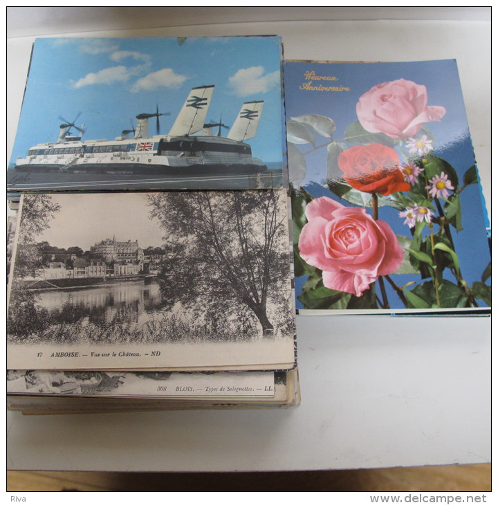 195 Cartes Différentes Thème Divers (fleurs Villages Forets )dont 90 Non écrites . - 100 - 499 Postcards