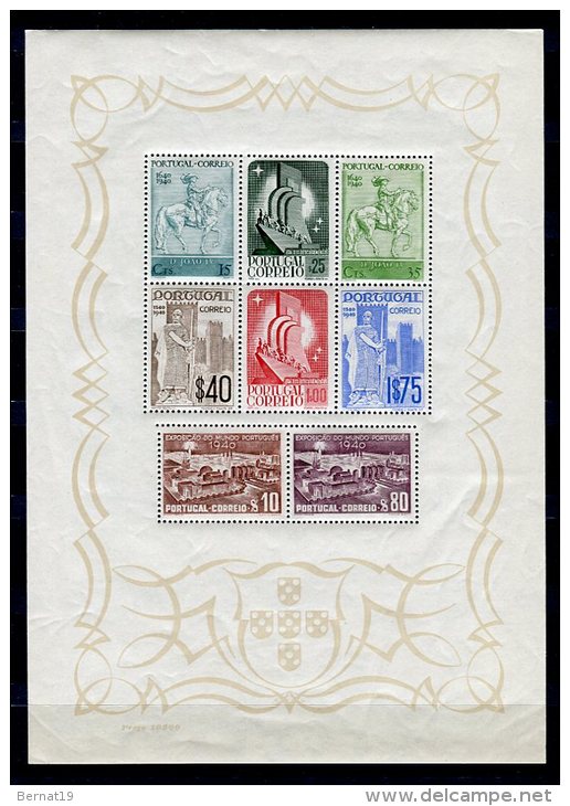 Portugal 1940. Yvert Block 3 ** MNH. - Feuilles Complètes Et Multiples