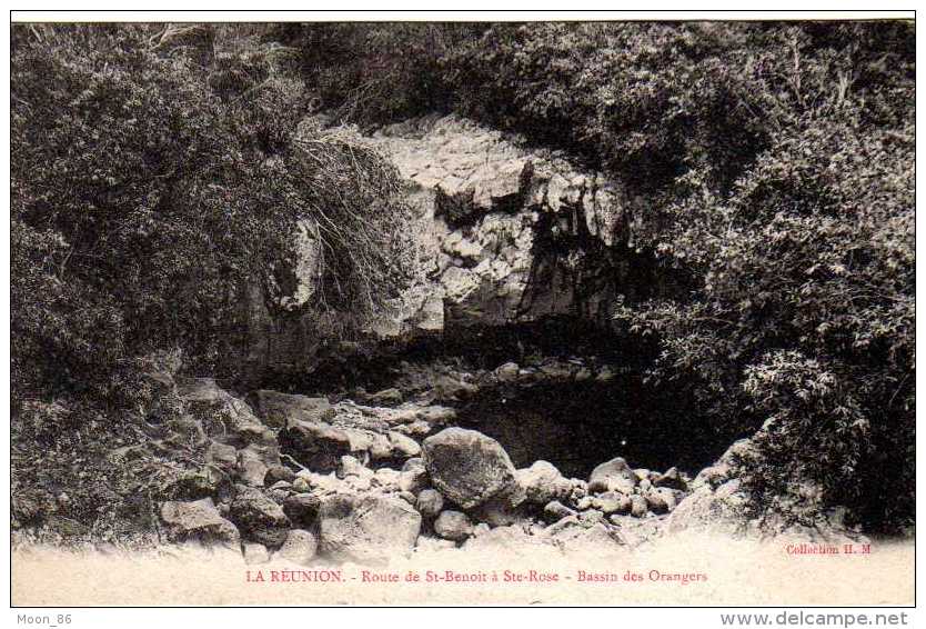 974  - LA REUNION -  SAINT- BENOIT à SAINTE ROSE - Bassin Des Orangers - Cpa Précurseur - Saint Benoît