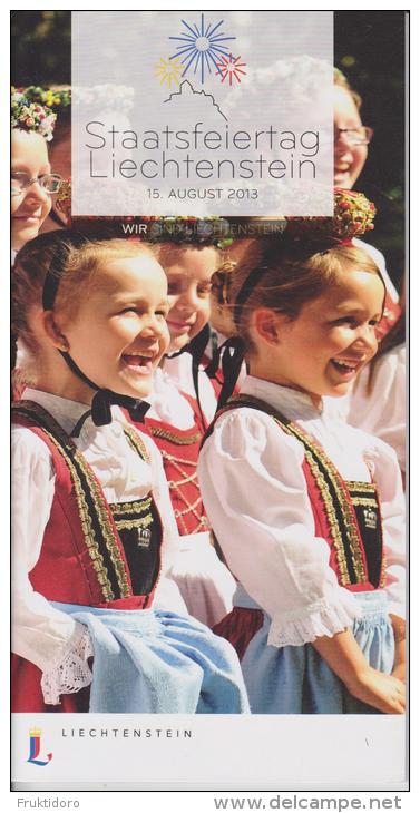 Liechtenstein Brochure Staatsfeiertag 2013 - Kronieken & Jaarboeken