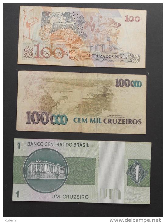 BRAZIL        3 BANKNOTES   -    (Nº03001) - Lots & Kiloware - Banknotes