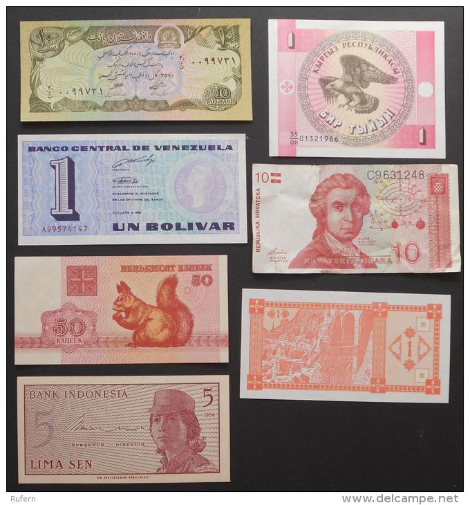 LOT 7 BANKNOTES   -    (Nº03003) - Alla Rinfusa - Banconote