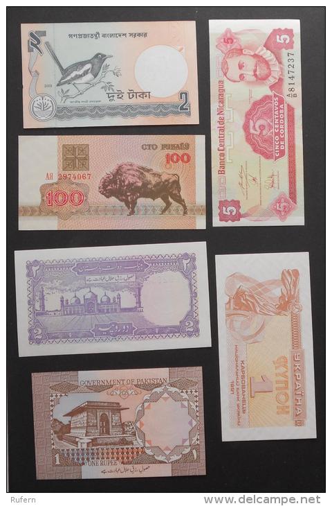 LOT   6 BANKNOTES   -    (Nº03004) - Mezclas - Billetes