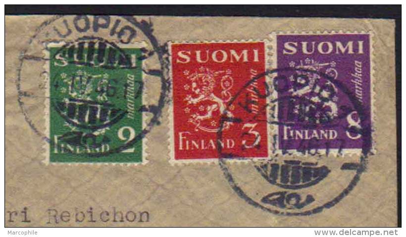 FINLANDE - KUOPIO / 1946 LETTRE AVION POUR LA FRANCE  (ref 4929) - Brieven En Documenten