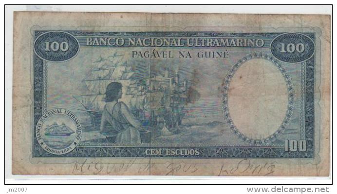 Guiné Nota 100$00 Ex-colónias Portuguesas 1971 Circulité A 1€€€€€€€€€€€€€€€????????? - Guinee