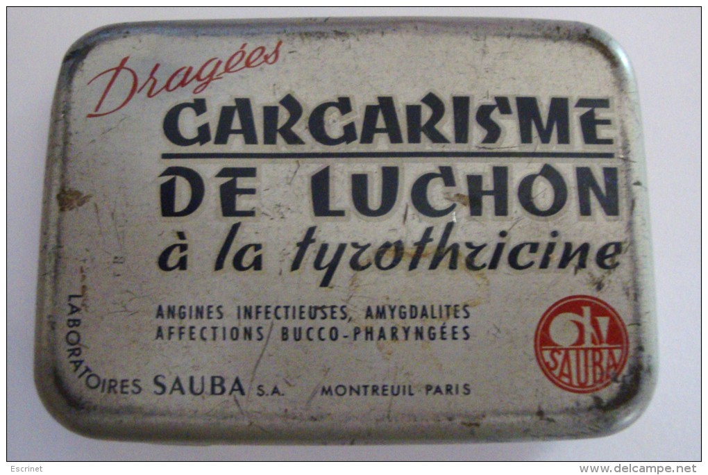 Gargarisme De Luchon A La Tyrothricine :   ( Boite Metal ) - Boxes