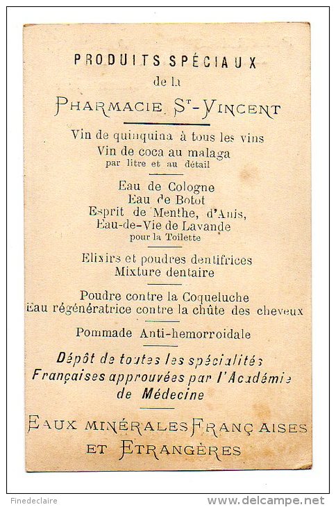Chromo - Pharmacie St Vincent  A. Raffin - Lyon - Autres & Non Classés