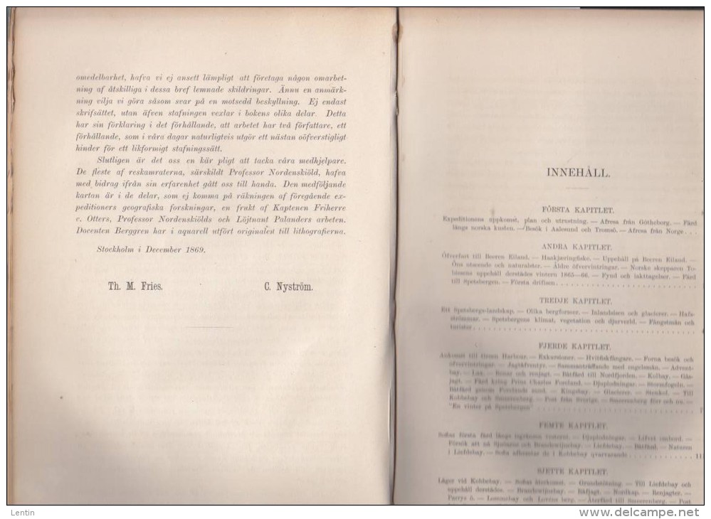 Svenska - Polar-Expeditionen Ar 1868  ( Expedition Polaire ) Mauvais état / Ex Libris Paul émile Victor - Langues Scandinaves