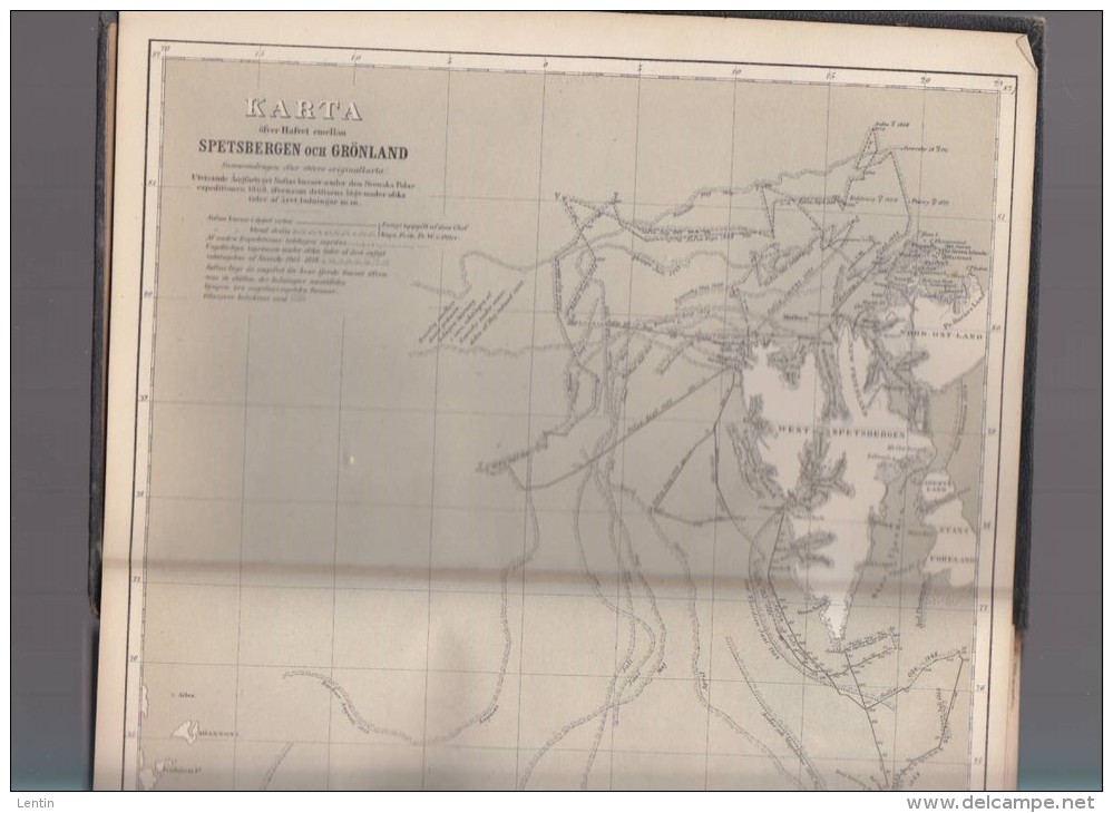 Svenska - Polar-Expeditionen ar 1868  ( Expedition polaire ) Mauvais état / ex libris paul émile victor