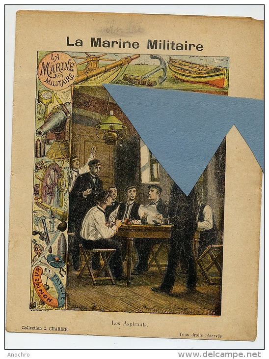 MARINE MILITAIRE Les ASPIRANTS  OFFICIERS Couverture Protège Cahier  / Coll. C. CHARIER SAUMUR - Book Covers