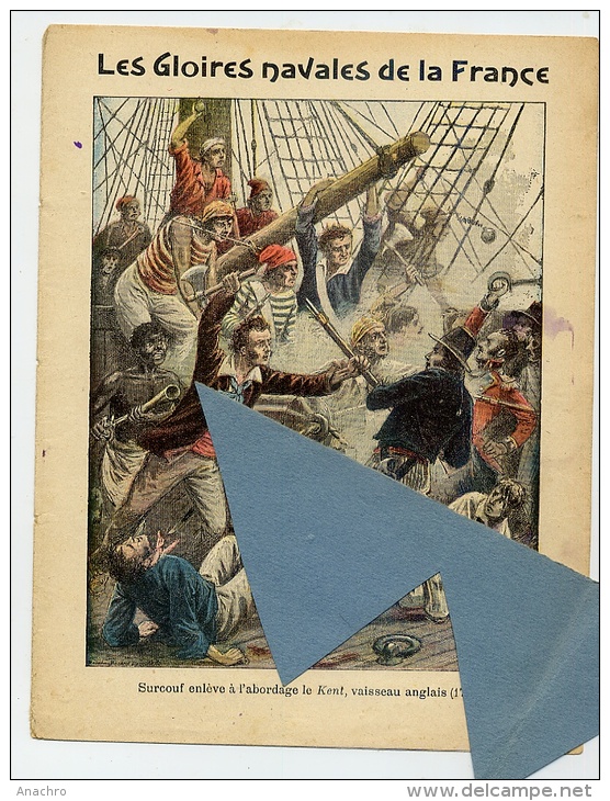 MARINE SURCOUF ST MALO COMPAGNIE Des INDES Protège Cahier Gloires NAVALES FRANCAISES   / Coll. C. CHARIER SAUMUR - Book Covers