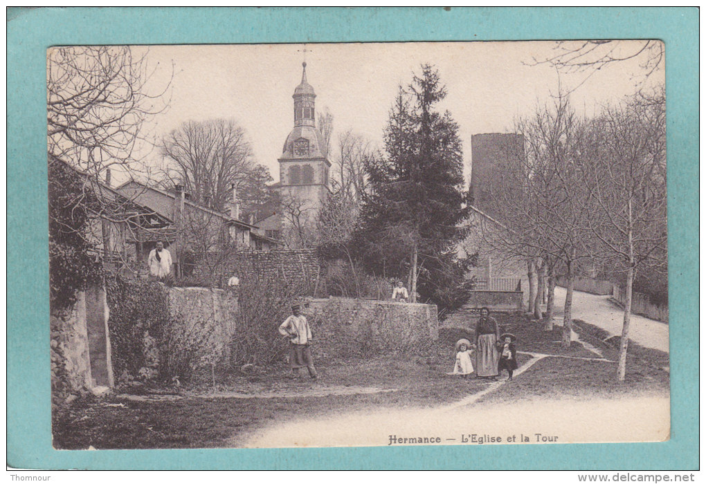 HERMANCE  -  L 'EGLISE  ET  LA  TOUR  -  CARTE    ANIMEE - - Hermance