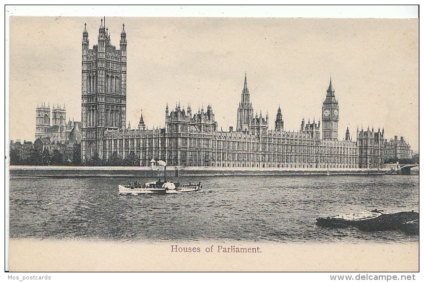 London Postcard - Houses Of Parliament  MP1523 - Houses Of Parliament