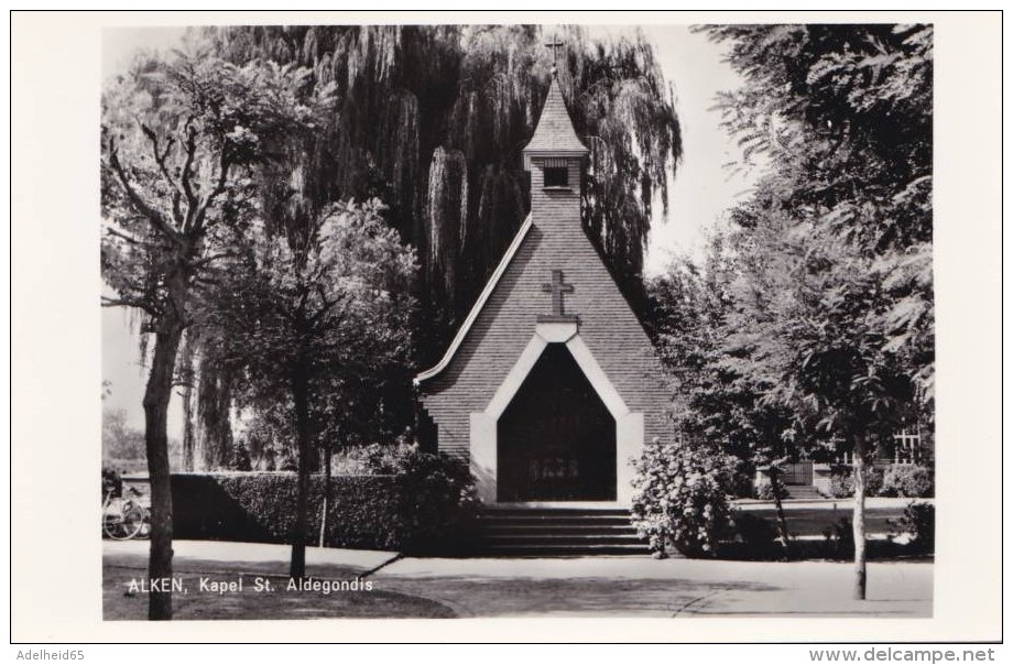 MY/ Alken "echte Foto" Alken Kapel St. Aldegondis  Drukkerij A. Joris Tubee, Alken - Alken