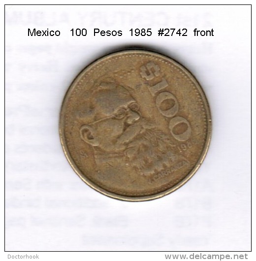 MEXICO   100  PESOS  1985  (KM # 493) - Mexico