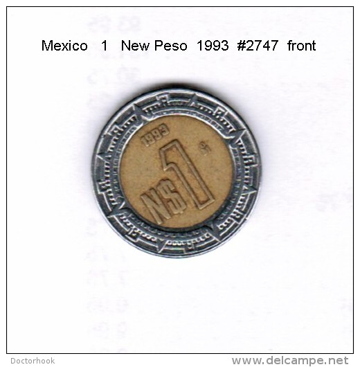 MEXICO   1  NUEVO PESO  1993  (KM # 550) - Mexico