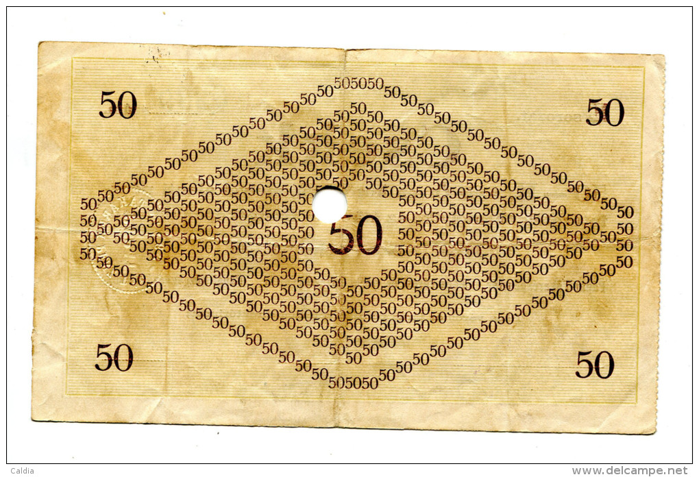 Hongrie Hungary Ungarn 50 Koronarol 1919 "" PAPA  CSEKK "" # 2 - Hongrie