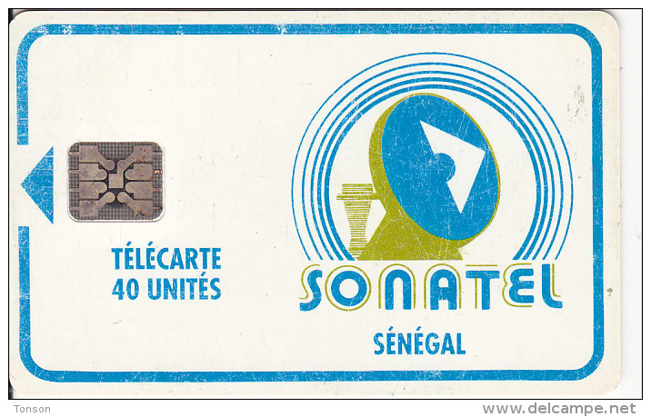 Senegal, SEN-13c, 40 Units, Logo, 2 Scans.  Chip : SC5 - Senegal