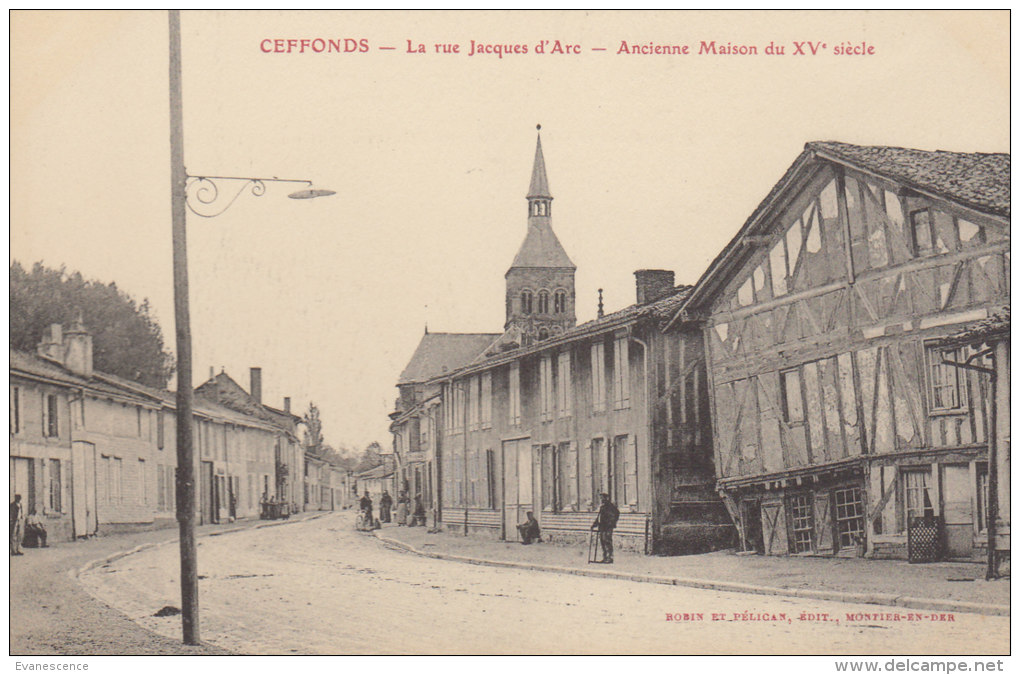 52   CEFFONDS  / LA RUE JEANNE D ARC    /////   REF SEPT 375 - Autres & Non Classés