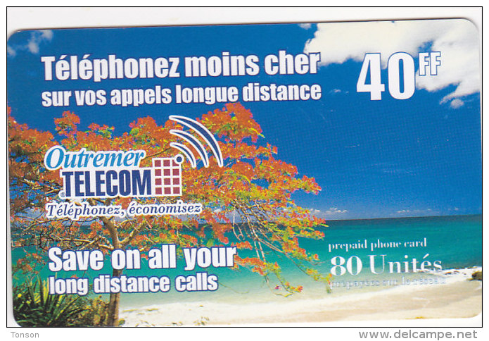 Reunion, 40FF, 80 Units, 2 Scans.   Please Read - Réunion