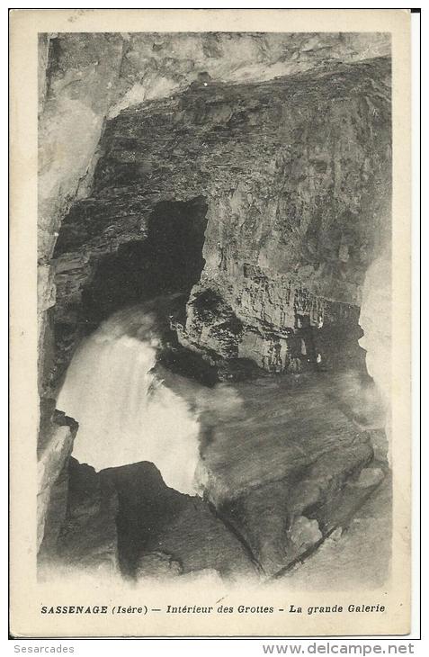 SASSENAGE, INTERIEUR DES GROTTES, LA GRANDE GALERIE - Sassenage