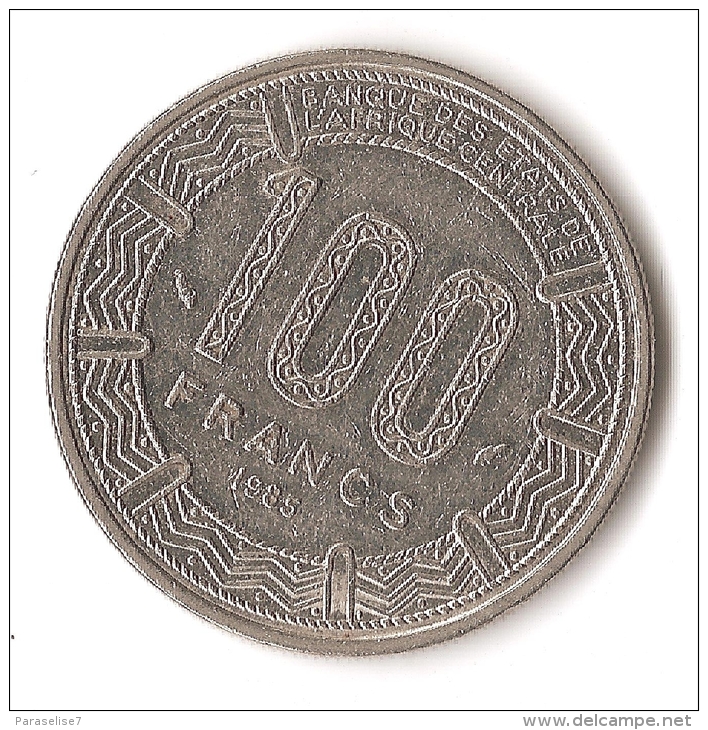 GABON  100  FRANCS  1985 - Gabon