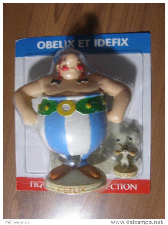 ASTERIX - FIGURINE RESINE PLASTOY / EDITIONS ATLAS - 2000 - OBELIX ET IDEFIX + LIVRET N° 3 - Astérix