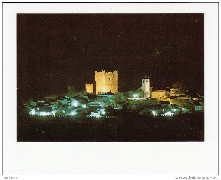 Portugal Cor 25179 - BRAGANÇA - CASTELO VISTA NOCTURNA - Bragança