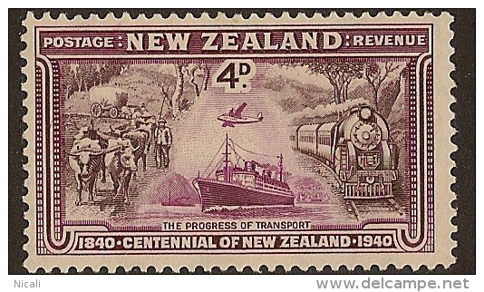 NZ 1940 4d Transport SG 619 HM YS232 - Neufs