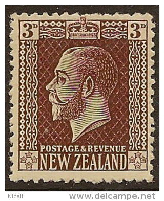 NZ 1915 3d De La Rue P14x15 KGV SG 440 HM YS158 - Ongebruikt