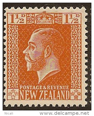 NZ 1915 1 1/2d Cowan P14 KGV SG 447 HM YS156 - Ongebruikt