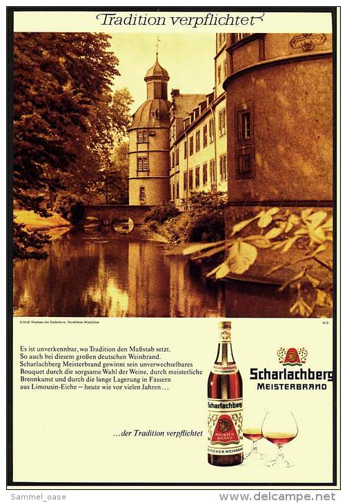 Reklame Werbeanzeige  -  Scharlachberg Meisterbrand  ,  Tradition Verpflichtet  ,  Von 1969 - Alcohol