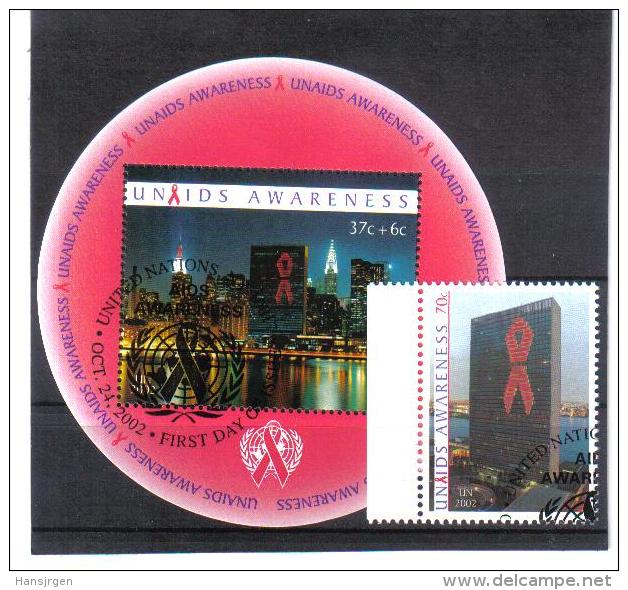 ESS860 UNO NEW YORK 2002 MICHL BLOCK 22 Und 912 Used / Gestempelt SIEHE ABBILDUNG - Used Stamps