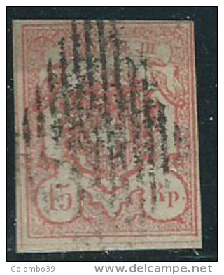 Svizzera 1852 Usato - Mi.12  Yv.23  Rayon III; Firmato; Vedi SCAN - 1843-1852 Poste Federali E Cantonali