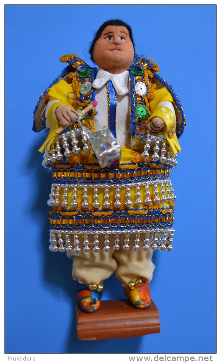 Doll Bolivia Hand Made Indigenous People Oruro Carnival - Morenada - Populaire Kunst