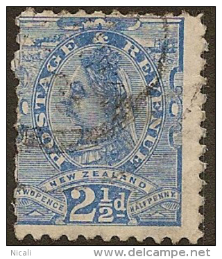 NZ 1882 2 1/2d Blue QV SG 239 U YX79 - Usados