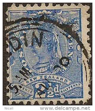 NZ 1882 2 1/2d Blue QV SG 239 U YX81 - Oblitérés