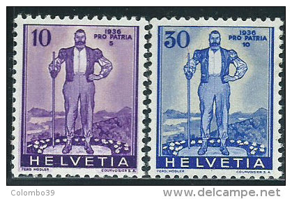 Svizzera 1936 Nuovo* - Mi.294;296  Yv.286;288  Vedi SCAN - Nuovi