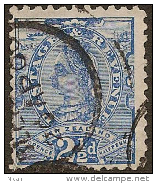 NZ 1882 2 1/2d Blue QV SG 239 U YX83 - Oblitérés