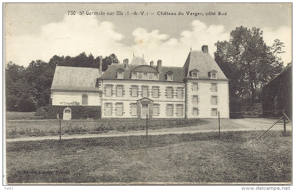 35 - Saint Germain Sur Ille : Château Du Verger Côté Sud - Saint-Germain-sur-Ille